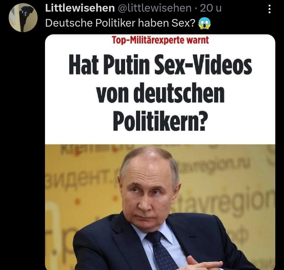 Is this true Hans? Do German politicians have sex?