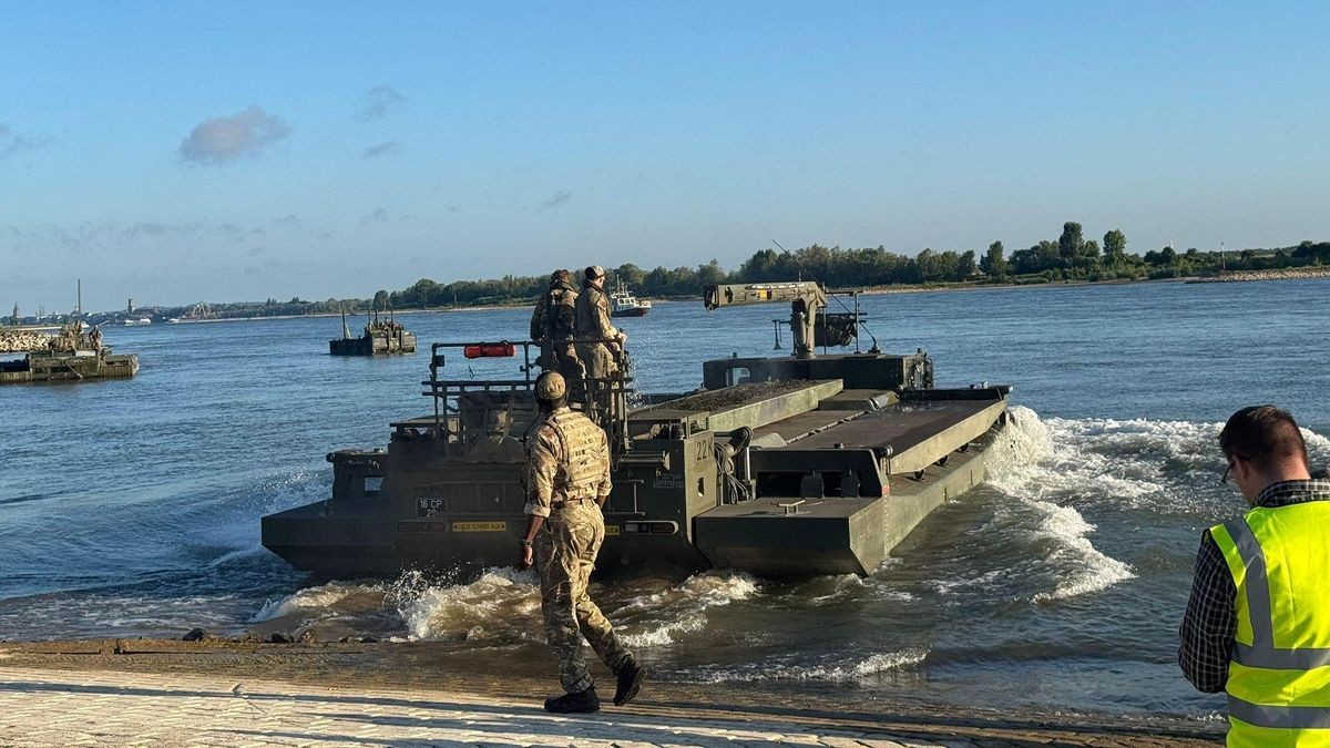 Querung auf dem Rhein