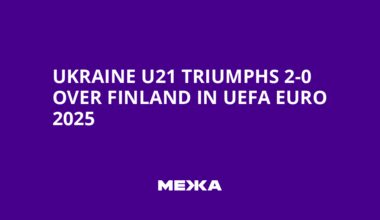 Ukraine U21 Triumphs 2-0 Over Finland in UEFA Euro 2025