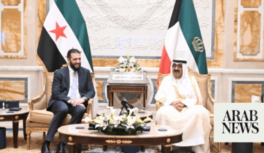 Syrian president meets Kuwait emir on official visit