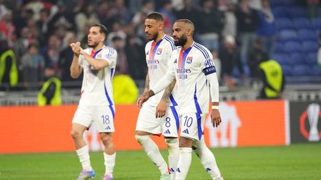 Alexandre Lacazette (r.) neben Corentin Tolisso