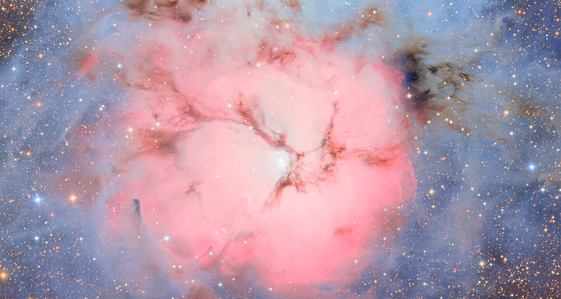 A cotton candy nebula glows in Vera C. Rubin Observatory's first close-up image: Space photo of the week