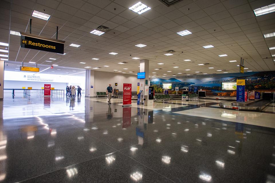 The 20,000-square-foot arrivals facility at New York Stewart International Airport in New Windsor on Feb. 1, 2022. PLAY had announced it would launch daily international flights from Stewart starting that June.