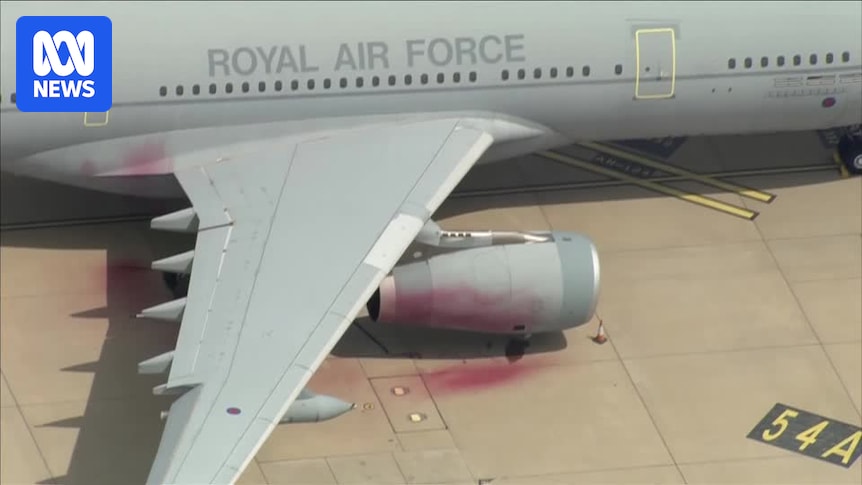Pro-Palestinian activists damage planes at UK military base