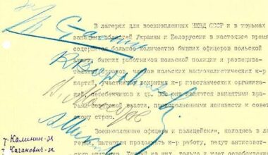 Document from the Soviet archive ordering the execution of captured Polish POWs and counter revolutionaries signed by Stalin and Beria - cringe in comments
