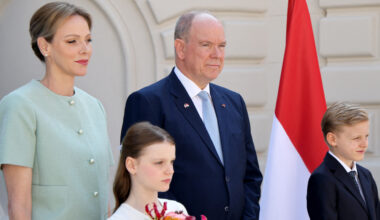 Princess Charlene and Prince Albert with their twins, Princess Gabriella and Prince Jacques