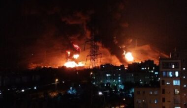Black smoke near Shahran oil depot due to burning petroleum derivatives, not gasoline 
