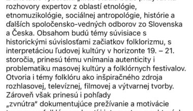 Kultúra musí byť Slovenská a žiadna iná