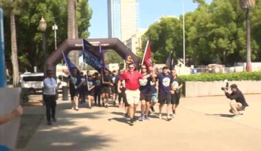 Special Olympics torch run stops at California Capitol