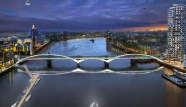 The proposed Diamond Jubilee bridge