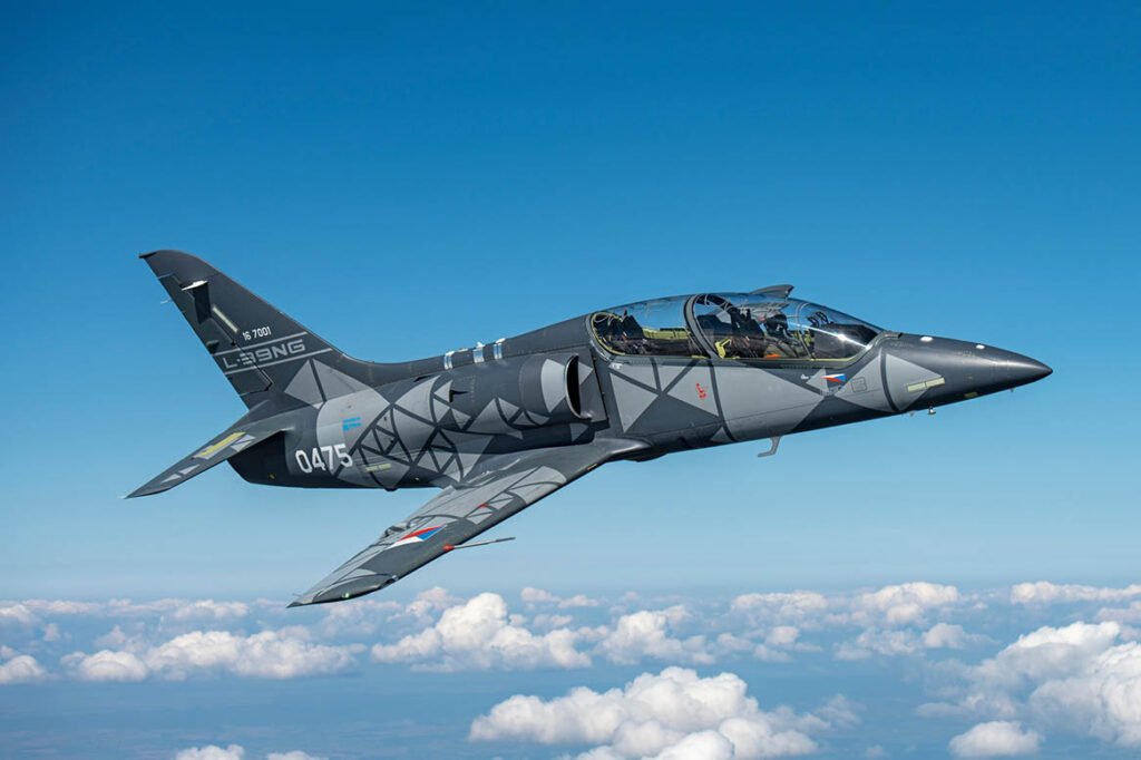 Among the candidates for the Slovak Air Force's new jet trainer is the L-39 Skyfox by AERO Vodochody AEROSPACE. The Czech CLV flight training centre has operated the Skyfox since February 2025. [AERO Vodochody AEROSPACE]