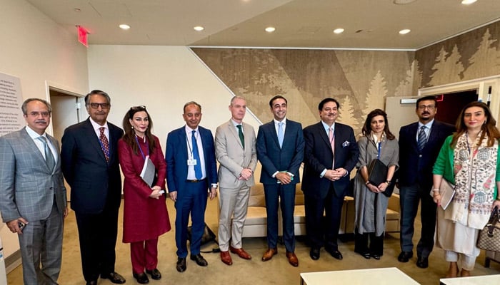 High-level parliamentary delegation of Pakistan, led by former foreign minister Bilawal Bhutto Zardari, meets Permanent Representative of France to United Nations, Ambassador Jerome Bonnafont, At UN headquarters, June 3, 2025. — Permanent Mission of Pakistan to the United Nations