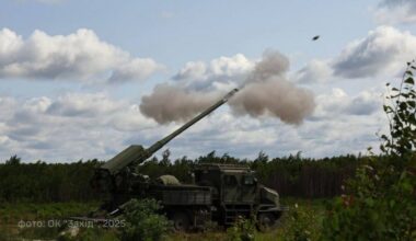 Armed Forces of Ukraine continue to destroy russians on land, in the air, and at sea including with the Ukraine-made  Bohdana self propelled howitzer / Photo credit: West Operational Command of the Armed Forces of Ukraine