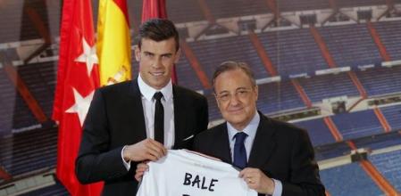 Bale y Florentino el día de la presentación del galés como nuevo jugador del Real Madrid