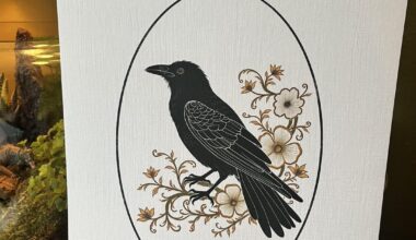 Another print I wanted to share with you! The crow plays a big part in Irish mythology and is often linked to the Celtic goddess known as The Morrigan. I love to incorporate the crow into my works whenever I can