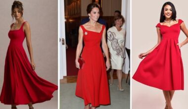 Channel Princess Kate with red high street dresses | Royal | News
