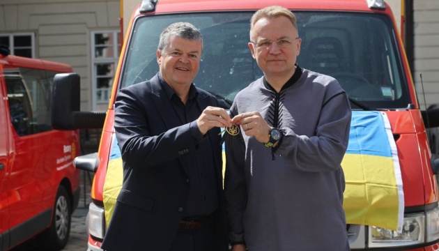 Lviv welcomes humanitarian convoy from Belgium’s Mechelen