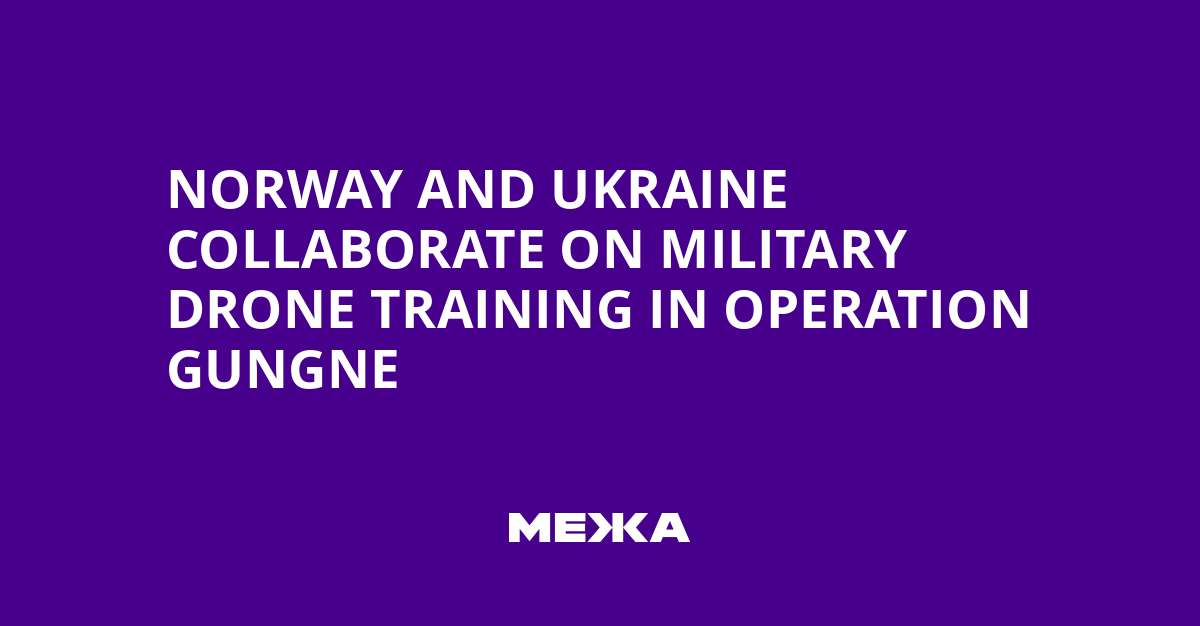 Norway and Ukraine Collaborate on Military Drone Training in Operation Gungne