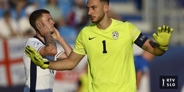 Slovenci na tekmi brez golov proti Angležem do velike točke