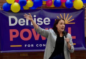 Denise Powell at her campaign event on June 4, 2025. (Courtesy of Denise Powell for Congress)