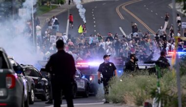 More than 30 arrested at immigration protest in Spokane sparked by arrest of 2 immigrants