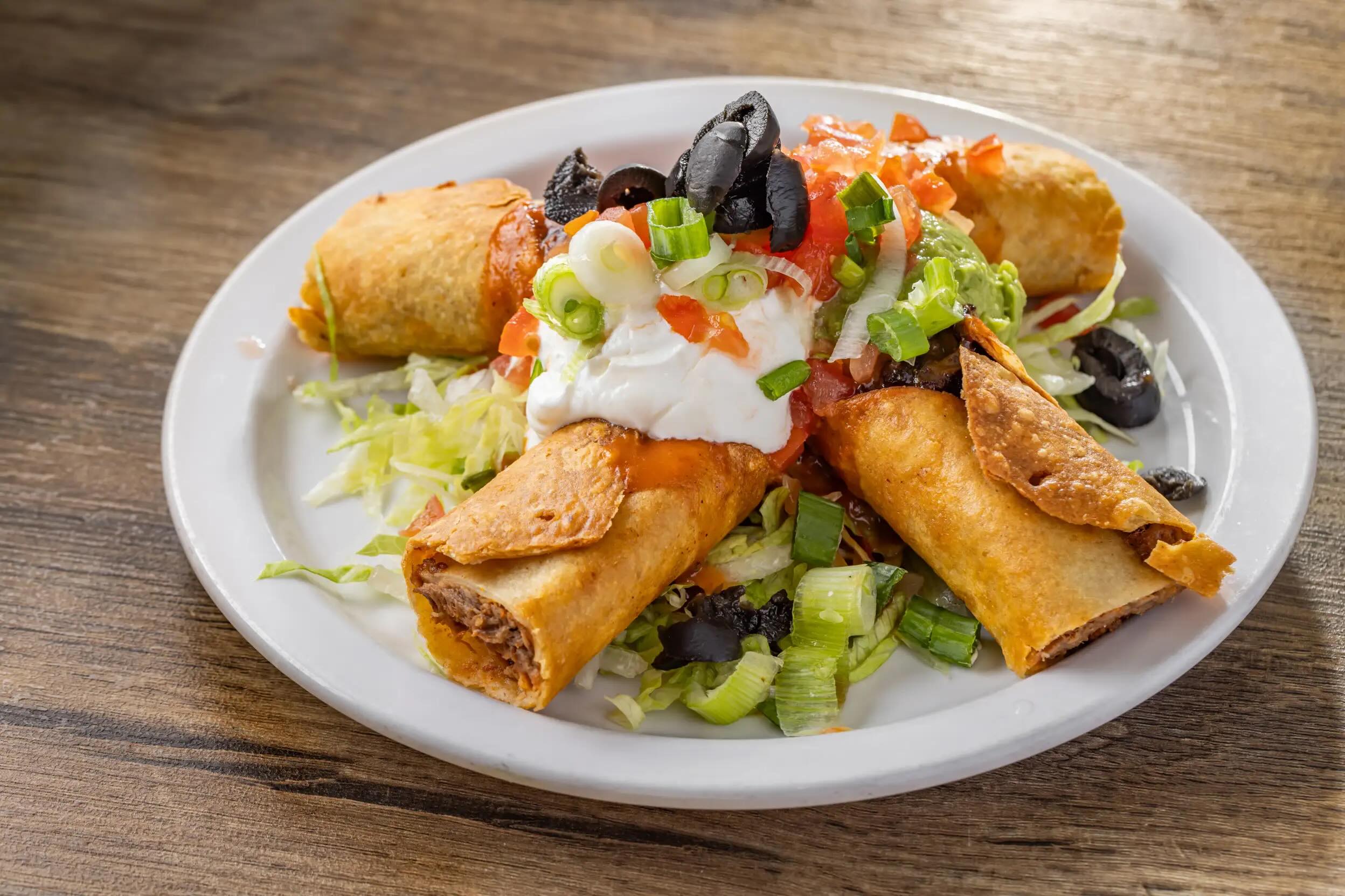 Plate of Tex-Mex from Coyote Grill