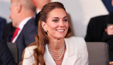 Catherine, Princess of Wales attends a concert to mark the 80th Anniversary of VE Day at Horse Guards Parade on May 08, 2025