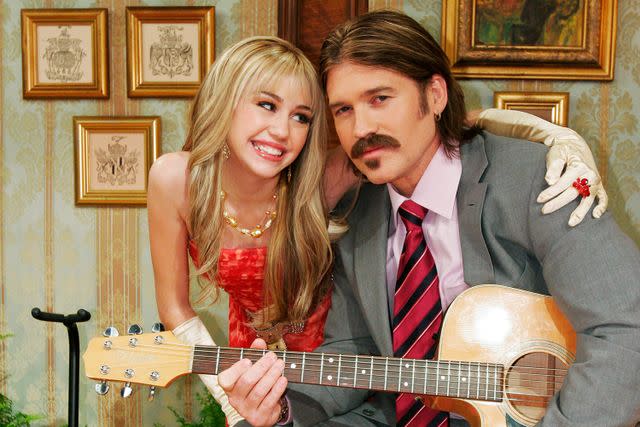 DISNEY CHANNEL/BYRON COHEN Miley Cyrus and Billy Ray Cyrus on 'Hannah Montana'