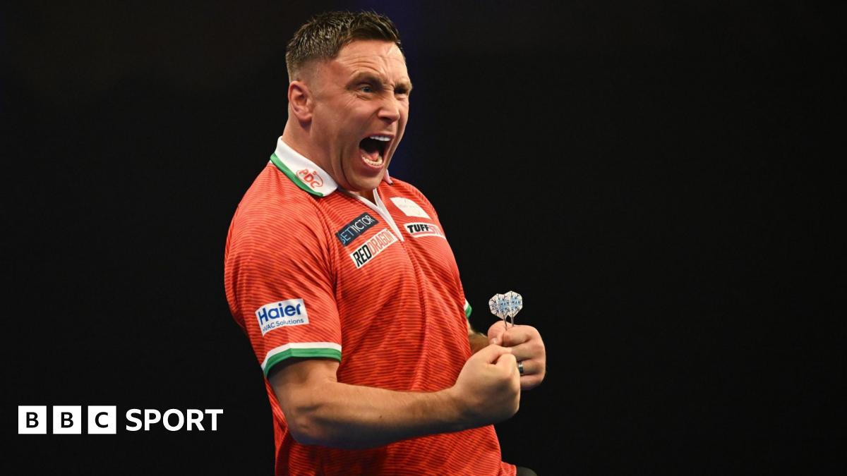 Gerwyn Price celebrates