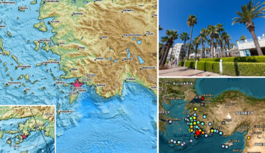 Powerful 5.8-magnitude earthquake hits Turkey and Greece as tourists wake to 'whole...