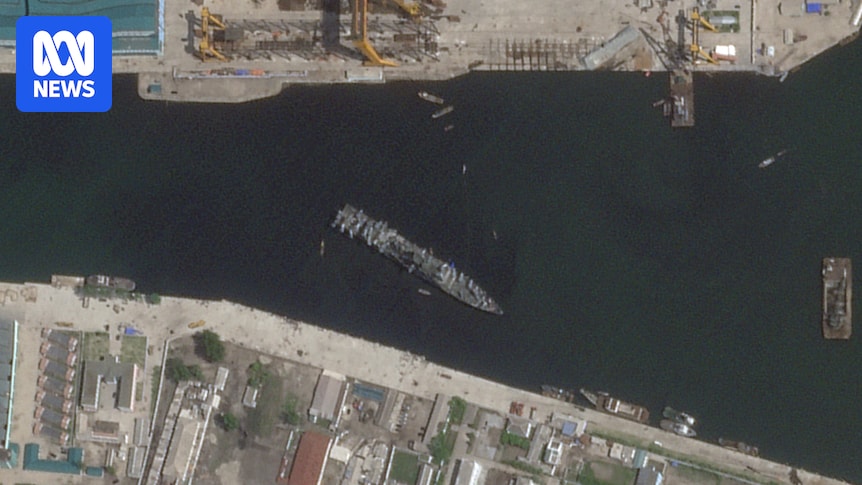 North Korea rights capsized warship after failed launch