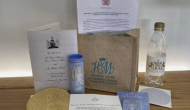 Prince Harry and Meghan’s royal wedding gift bag contents, listed on eBay for hundreds...