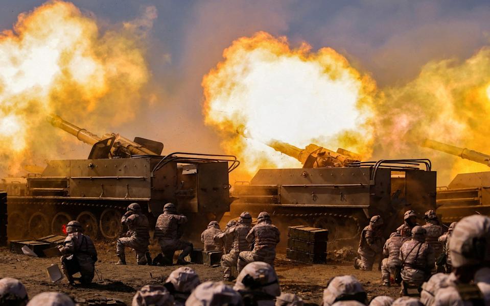 Military drills in North Korea last year