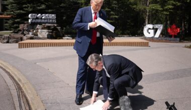 Trump leaves G7 with UK trade deal in hand, stalled EU talks, and 'tough' Japan