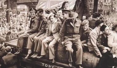 Picadilly Circus, May, 1945.