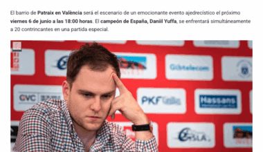 Al que le pille cerca, que no se lo piense,  no todos los días te machaca por jaque pastor un campeón de España