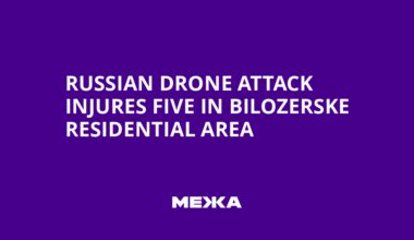 Russian Drone Attack Injures Five in Bilozerske Residential Area