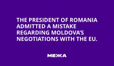 The President of Romania admitted a mistake regarding Moldova