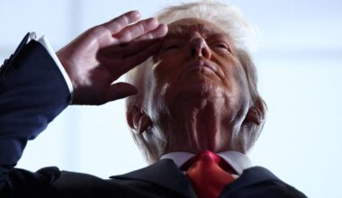 Trump is front and center for Army's big birthday parade