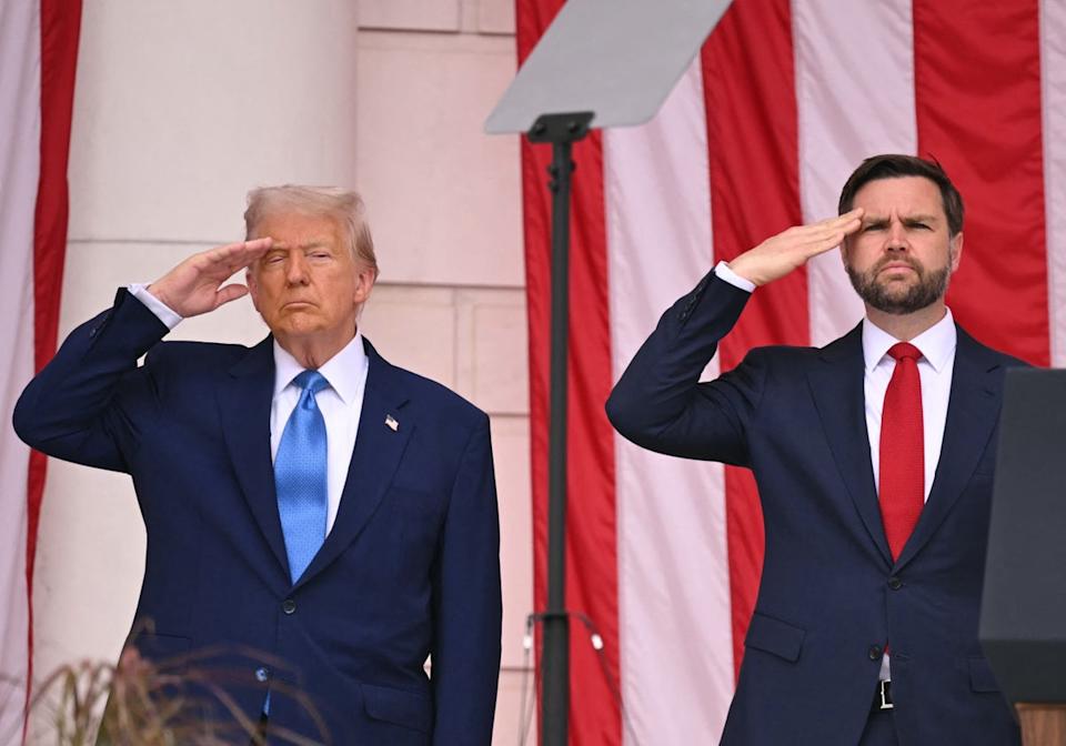 President Donald Trump and Vice President JD Vance are set to be in the audience of the Kennedy Center's opening show of 'Les Misérables' next week (AFP via Getty Images)