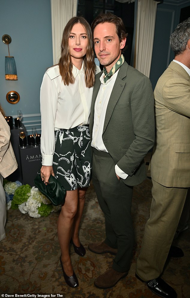 Sharapova and her fiancé Alexander Gilkes, who was once married to Meghan Markle's BFF and is said to be friends with Prince William and Harry