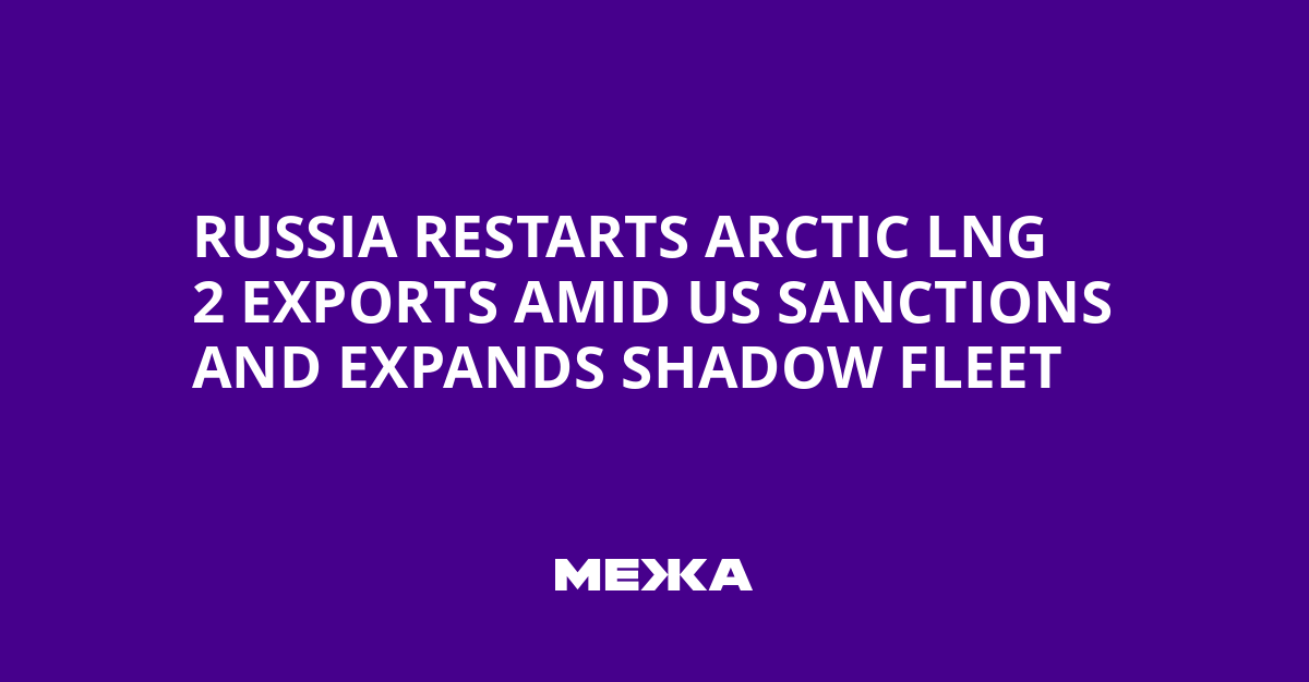 Russia Restarts Arctic LNG 2 Exports Amid US Sanctions and Expands Shadow Fleet