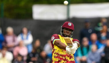 Lewis blasts West Indies to 62-run victory over Ireland