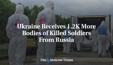 Ukraine Receives 1.2K More Bodies of Killed Soldiers From Russia