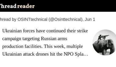 Ukrainian forces have continued their strike campaign targeting Russian arms production facilities. This week, multiple Ukrainian attack drones hit the NPO Splav plant in Tula, maker of multiple key Russian rocket artillery systems, including the Grad, Smerch, and Uragan.