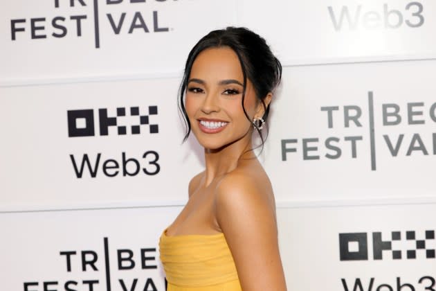 NEW YORK, NEW YORK - JUNE 12: Becky G attends the "Rebbeca" premiere during the 2025 Tribeca Festival at United Palace Theater on June 12, 2025 in New York City. (Photo by Dia Dipasupil/Getty Images for Tribeca Festival) - Credit: Getty Images for Tribeca Festiva