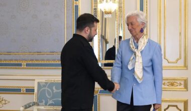 Zelenskyy meets with President of the European Central Bank in Kyiv