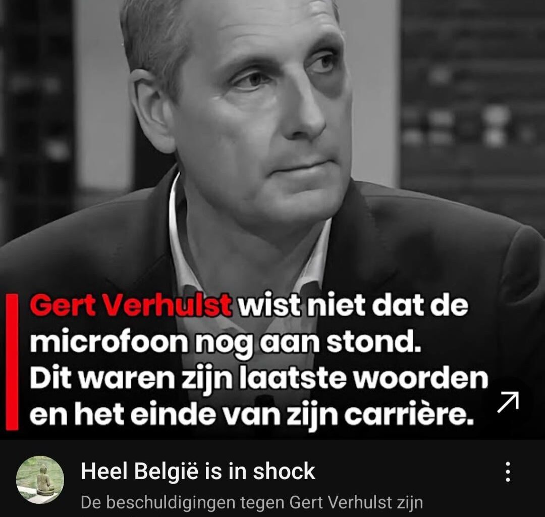 Fake Verhulst ads on youtube. And they expect us not to use an adblocker and pay 14€ a month for premium