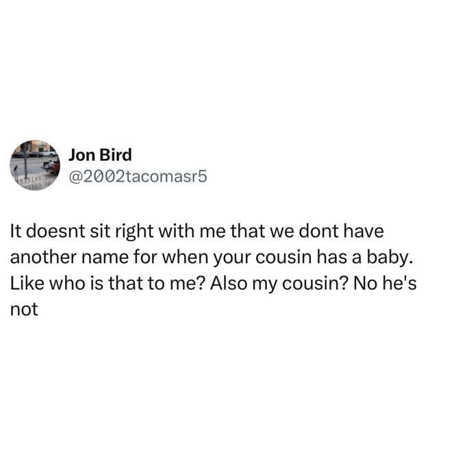 We need a separate name for this