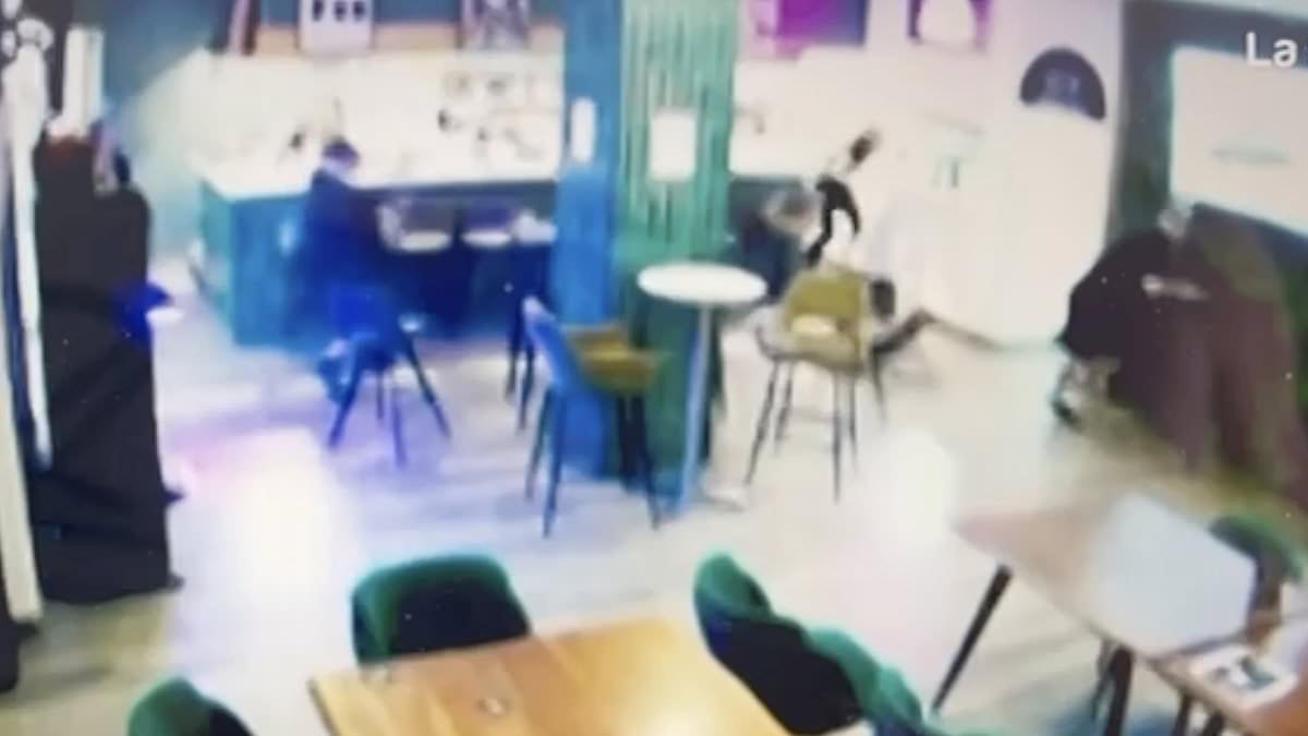 Terrifying moment infamous gangster is chased through his Spanish pub and shot dead by hitman as British gang warfare explodes on Costa Del Sol